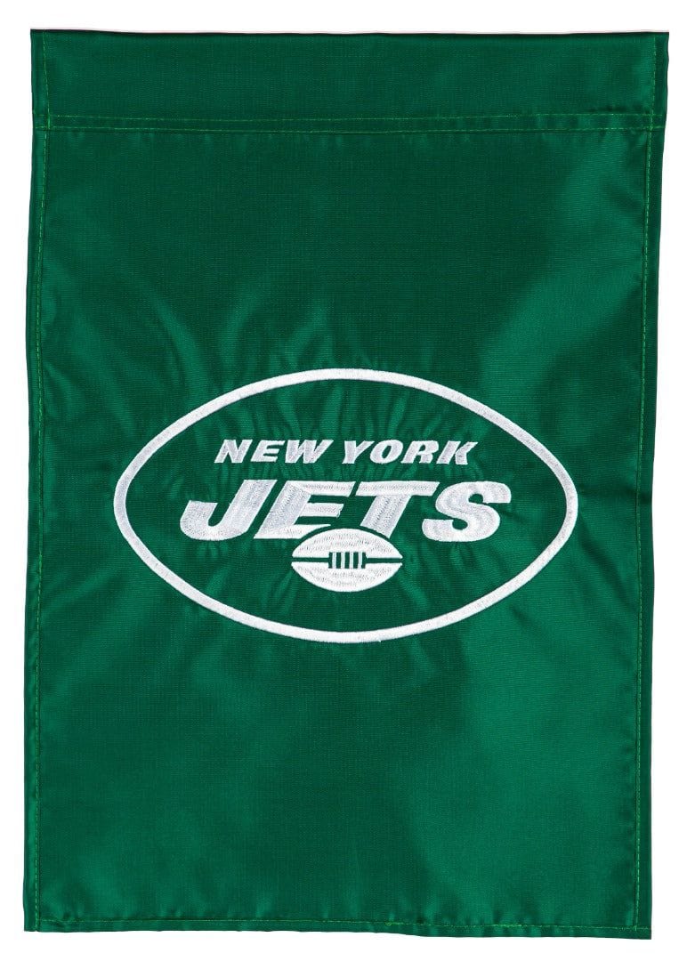 New York Jets Garden Flag 2 Sided Applique Logo 16A3821 Heartland Flags