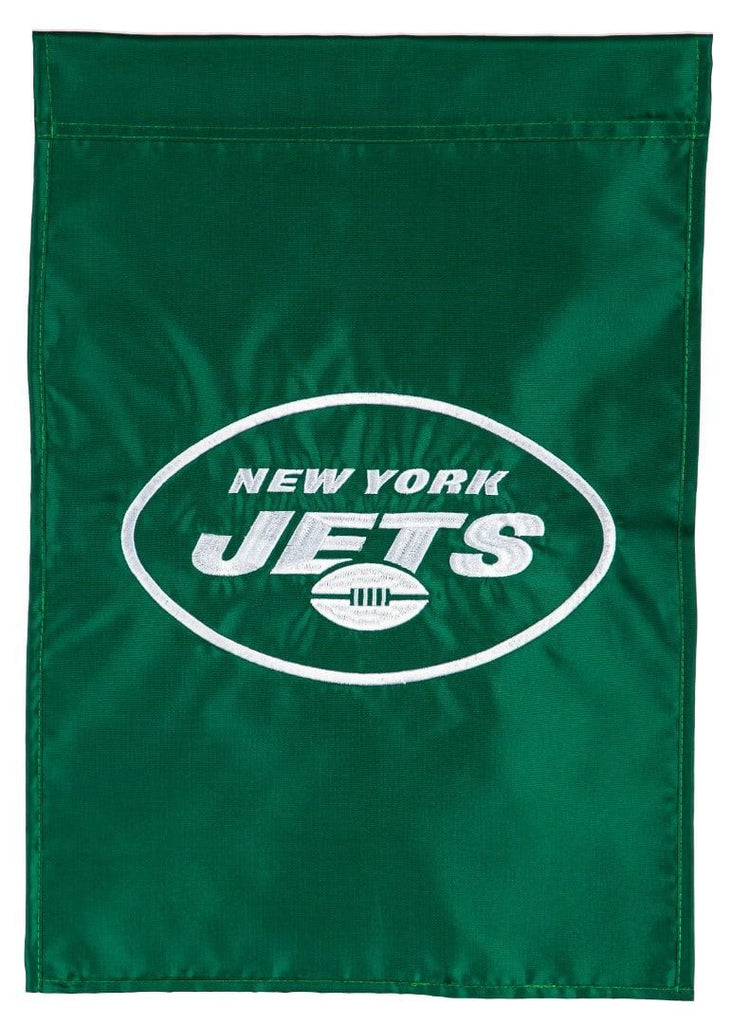 New York Jets Garden Flag 2 Sided Applique Logo