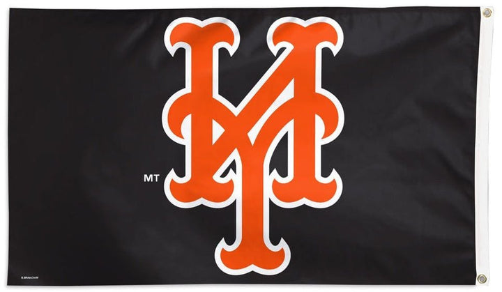 New York Mets Flag 3x5 Black Logo 41049321 Heartland Flags