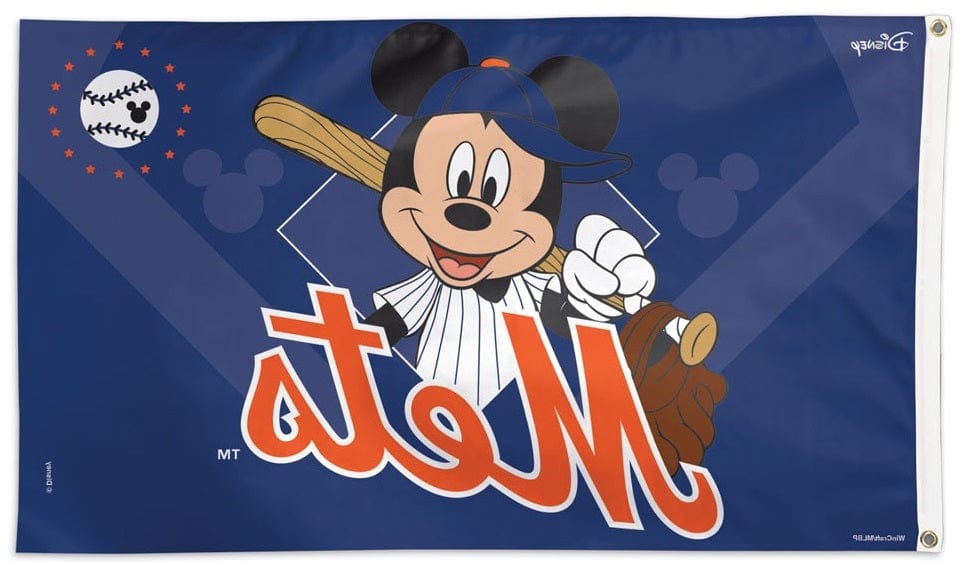 New York Mets Flag 3x5 Mickey Mouse Disney 76664118 Heartland Flags