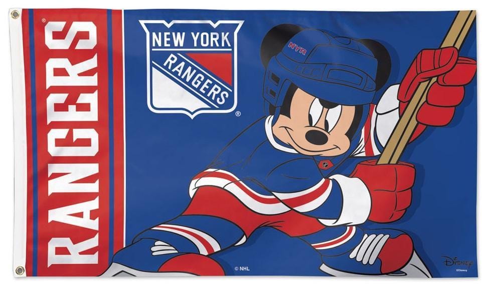 New York Rangers Flag 3x5 Mickey Mouse Disney 25061320 Heartland Flags