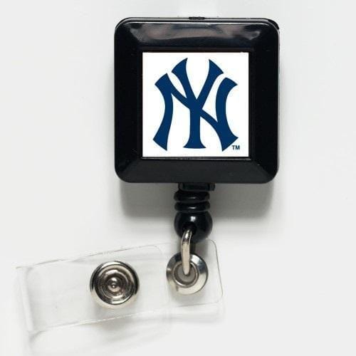 New York Yankees White Retractable Badge Reel