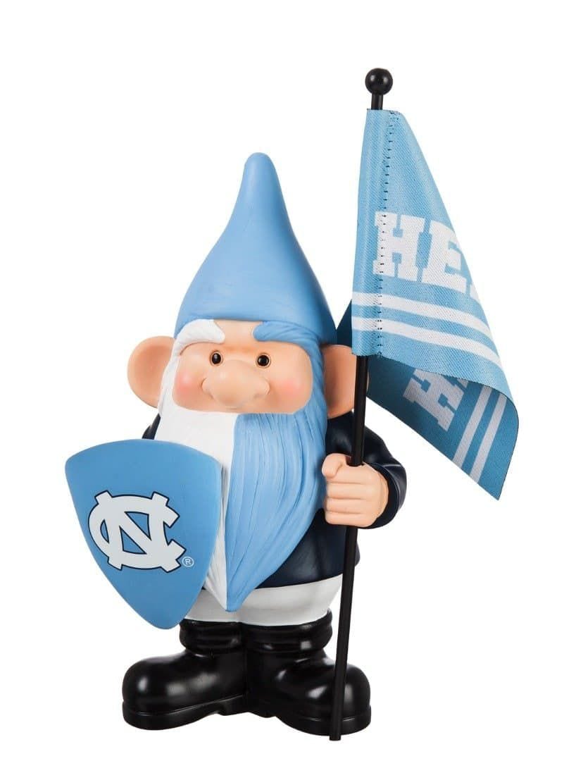 North Carolina Tar Heels Gnome with Flag Go Heels 54951FHG Heartland Flags