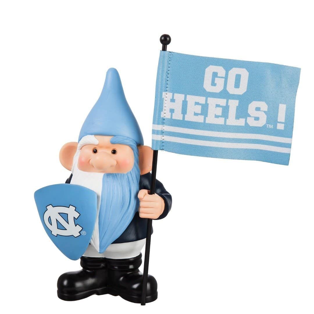 North Carolina Tar Heels Gnome with Flag Go Heels 54951FHG Heartland Flags