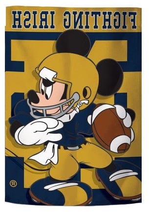 Notre Dame Football Garden Flag Mickey Mouse Disney 79195118 Heartland Flags