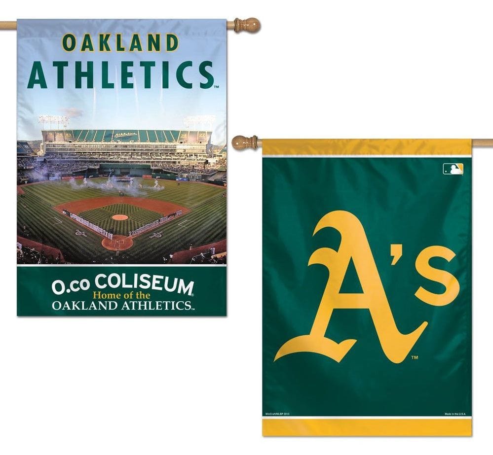 Oakland Athletics Flag 2 Sided Double Design House Banner 50973013 Heartland Flags