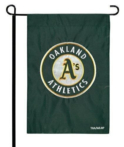 Oakland Athletics Garden Flag 2 Sided Applique 164219 Heartland Flags