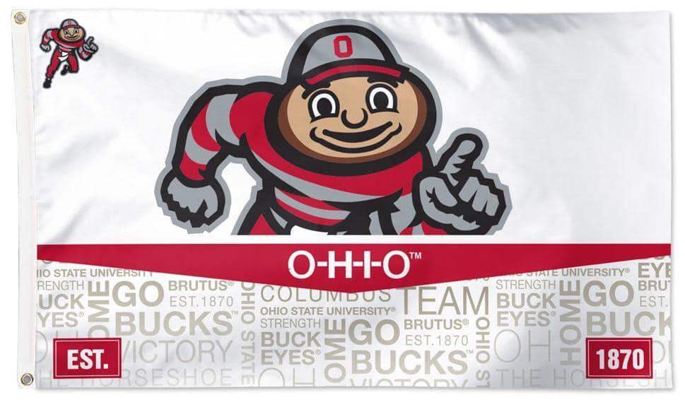 Ohio State Buckeyes Flag 3x5 Mascot 34271421 Heartland Flags