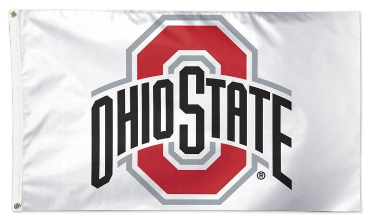Ohio State Buckeyes Flag 3x5 White Double Sided or Single Sided 29402321 Heartland Flags