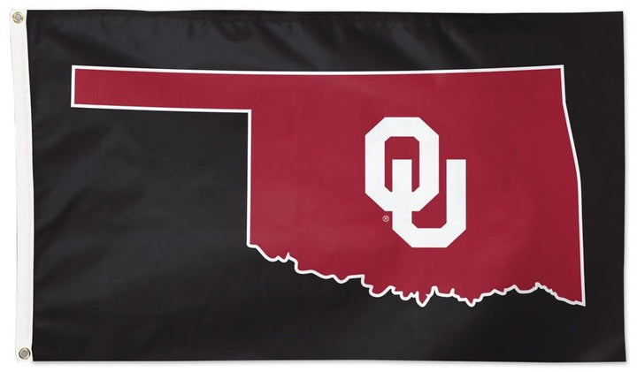 Oklahoma Sooners Flag 3x5 Secondary Logo Black 34665321 Heartland Flags