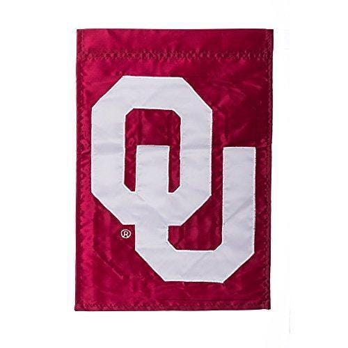 Oklahoma University Sooners Garden Flag 2 Sided Applique 16974B Heartland Flags