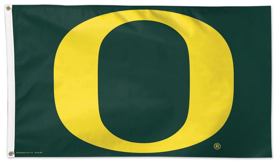 Oregon Ducks Flag 3x5 Green 02294125 Heartland Flags
