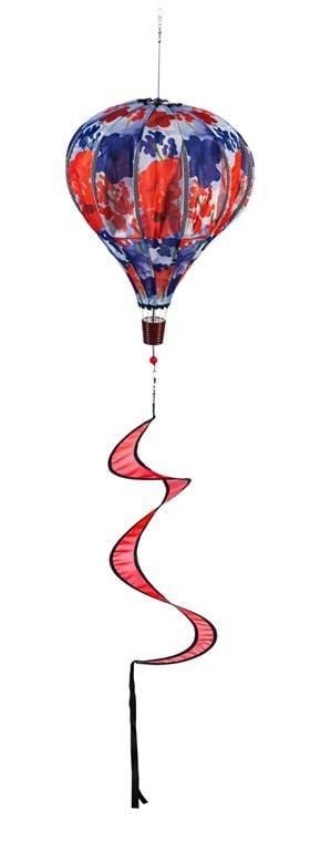 Patriotic Floral Balloon Spinner Wind Catcher 45B313 Heartland Flags