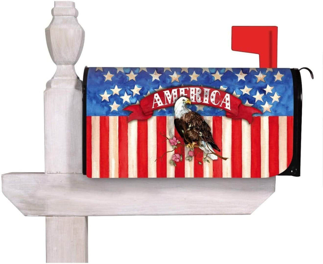Patriotic God Bless America Eagle Mailbox Cover Decoration 56767 Heartland Flags