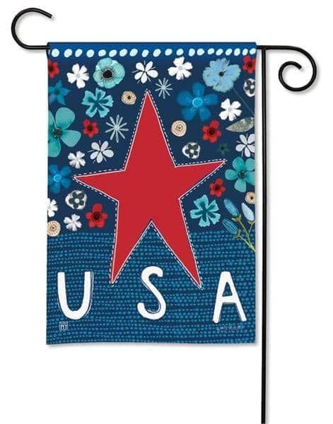Patriotic Star Garden Flag USA 33071 Heartland Flags