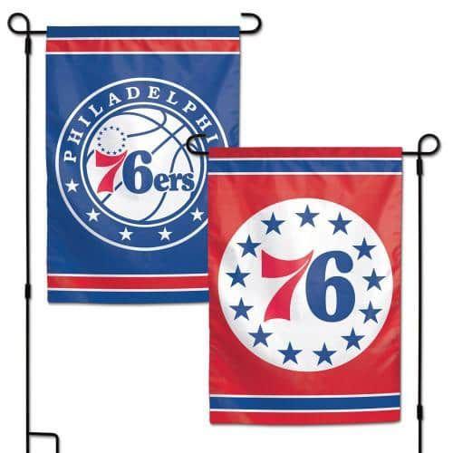 Philadelphia 76ers Garden Flag 2 Sided Logo 19873217 Heartland Flags