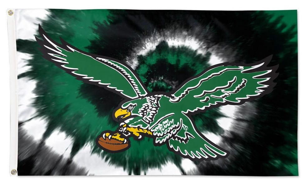 Philadelphia Eagles Flag 3x5 Tie Dye Retro Logo 24243321 Heartland Flags