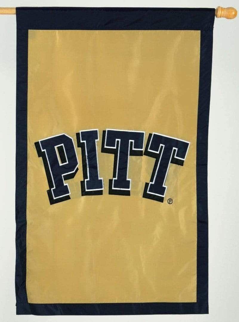 Pittsburgh Panthers Flag 2 Sided Vertical Banner Applique 15961B Heartland Flags