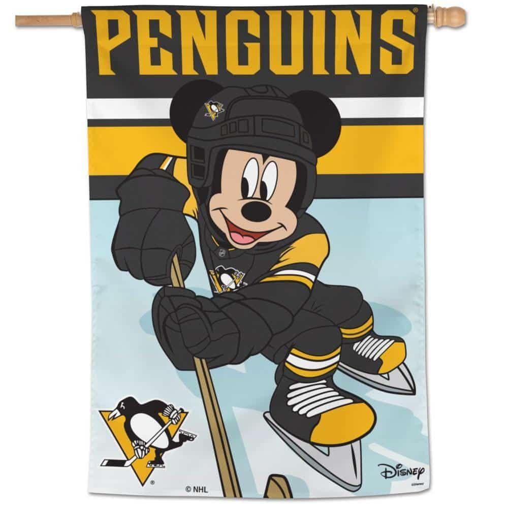 Pittsburgh Penguins Flag Mickey Mouse Hockey Banner 24947320 Heartland Flags