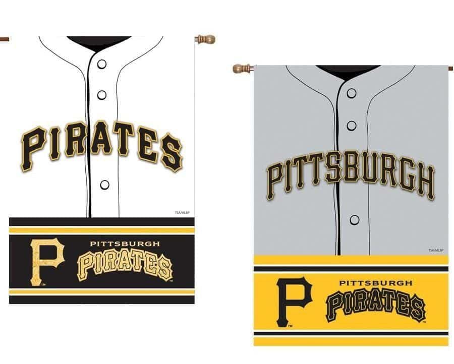 Pittsburgh Pirates Flag 2 Sided Jersey Vertical Banner 13S4221BLJ Heartland Flags
