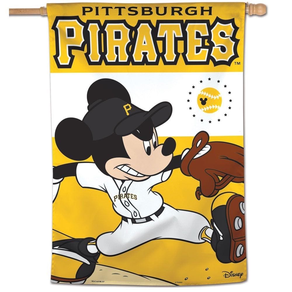 Pittsburgh Pirates Flag Mickey Mouse House Banner Disney 88155108 Heartland Flags