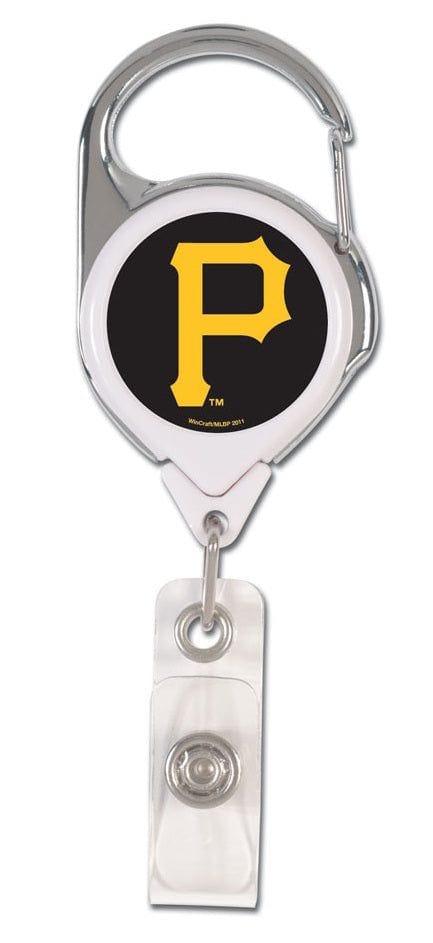 Pittsburgh Pirates Reel 2 Sided Retractable ID Badge Holder 47029011 Heartland Flags