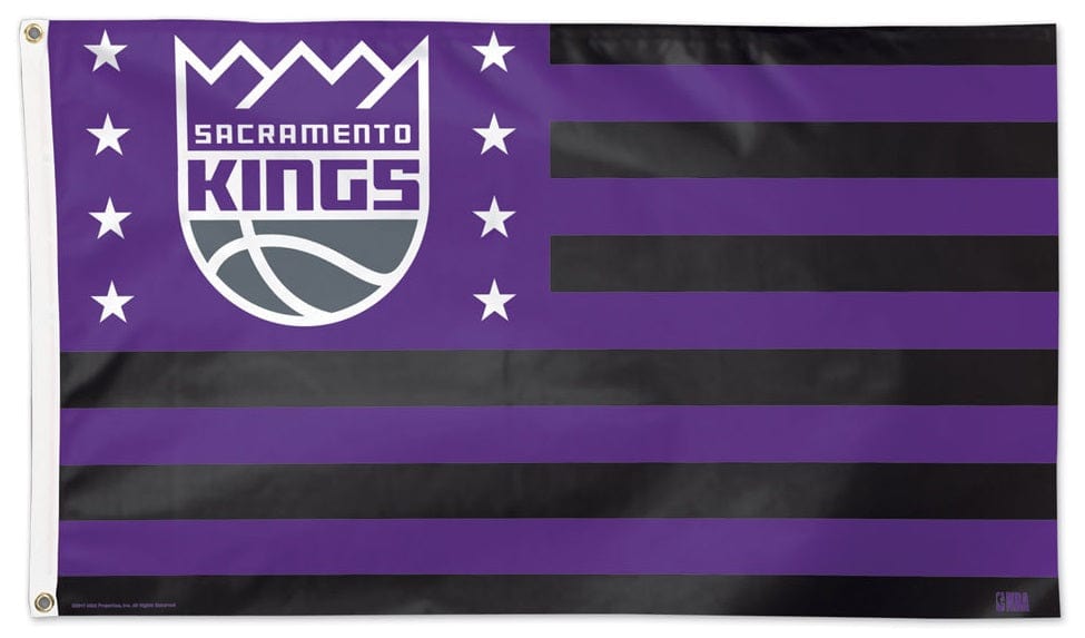 Sacramento Kings Flag 3x5 Americana Stars and Stripes 91270117 Heartland Flags