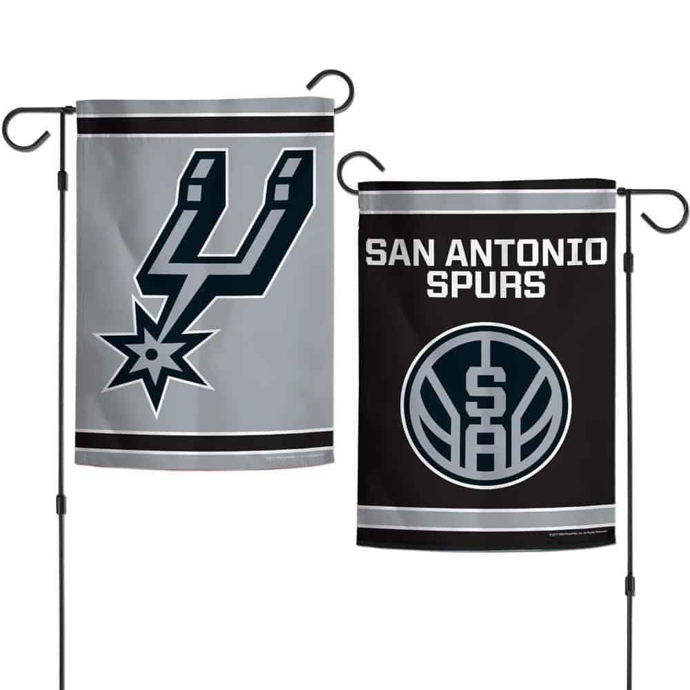 San Antonio Spurs Garden Flag 2 Sided 19932120 Heartland Flags