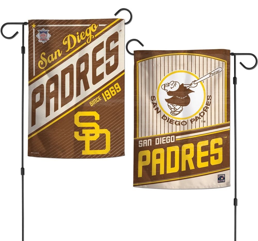 San Diego Padres Garden Flag 2 Sided Cooperstown 05975219 Heartland Flags