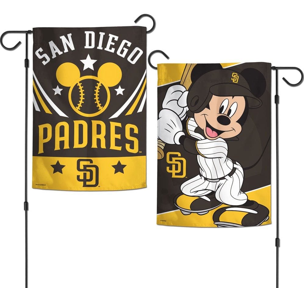 San Diego Padres Garden Flag 2 Sided Mickey Mouse 89132122 Heartland Flags