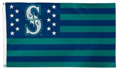 Seattle Mariners Flag 3x5 Americana Stars Stripes 02711215 Heartland Flags