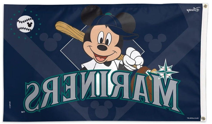 Seattle Mariners Flag 3x5 Mickey Mouse Disney 76662118 Heartland Flags