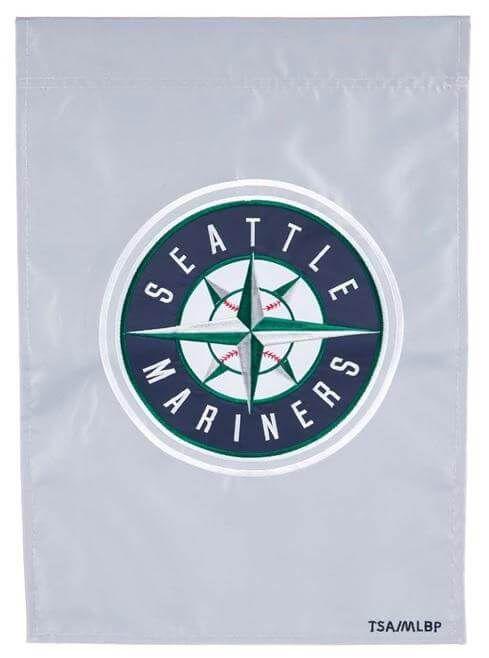 Seattle Mariners Garden Flag 2 Sided Applique 164224 Heartland Flags