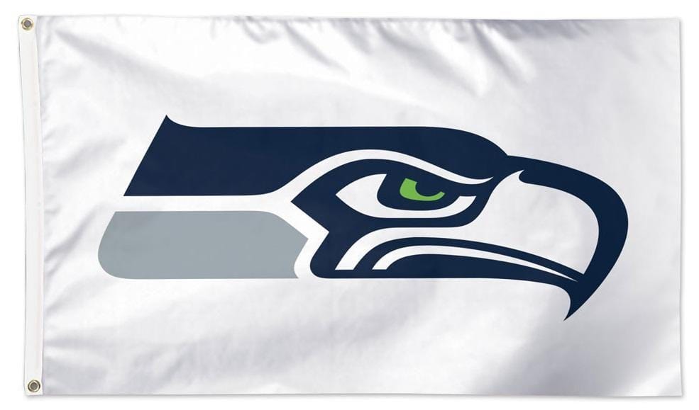 Seattle Seahawks Flag 3x5 Logo White 29245321 Heartland Flags