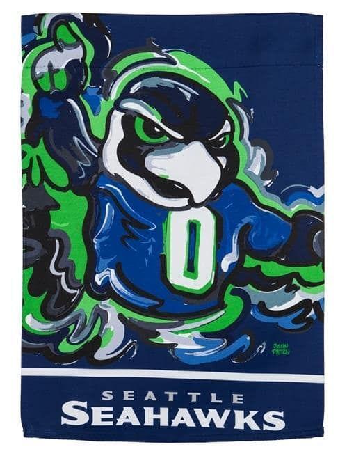 Seattle Seahawks Garden Flag 2 Sided Justin Patten 14S3827JPA Heartland Flags