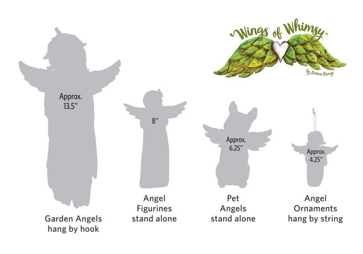 Simple Things Garden Angel Figurine Wings of Whimsy Cardinal WW021 Heartland Flags