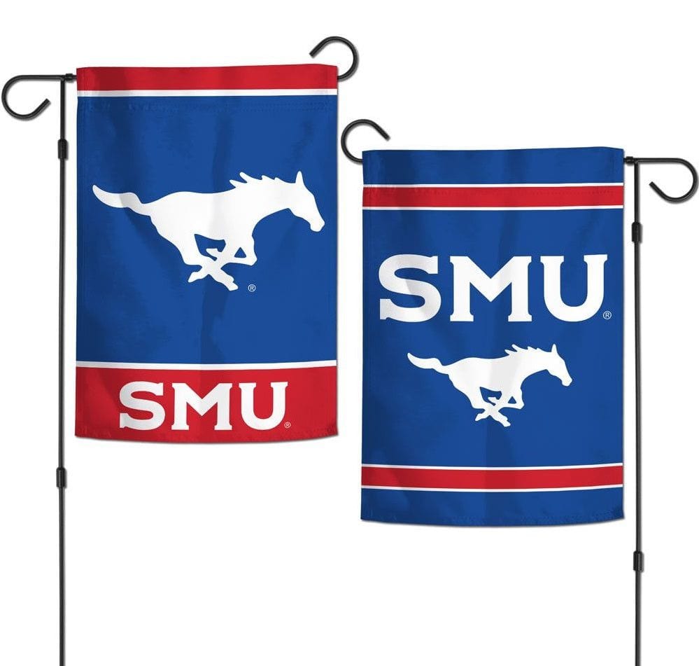 SMU Mustangs Garden Flag 2 Sided Double Logo 65072121 Heartland Flags
