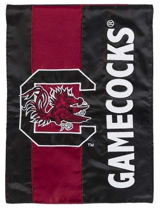 South Carolina Gamecocks Flag 2 Sided Embellished USC Applique House Banner 15SF954 Heartland Flags