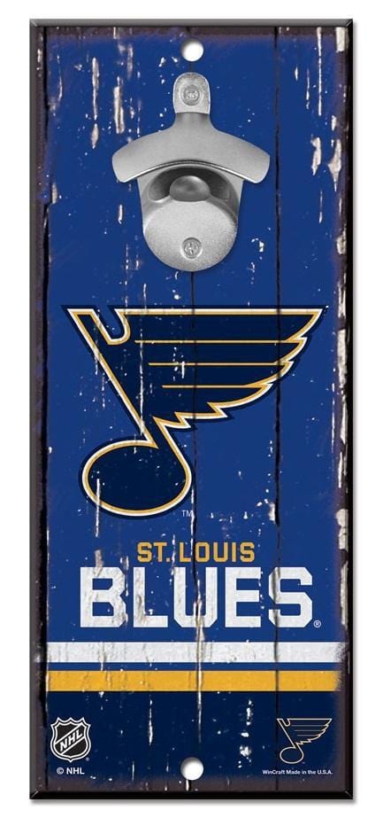St Louis Blues Bottle Opener Wood Sign Hockey 59634126 Heartland Flags