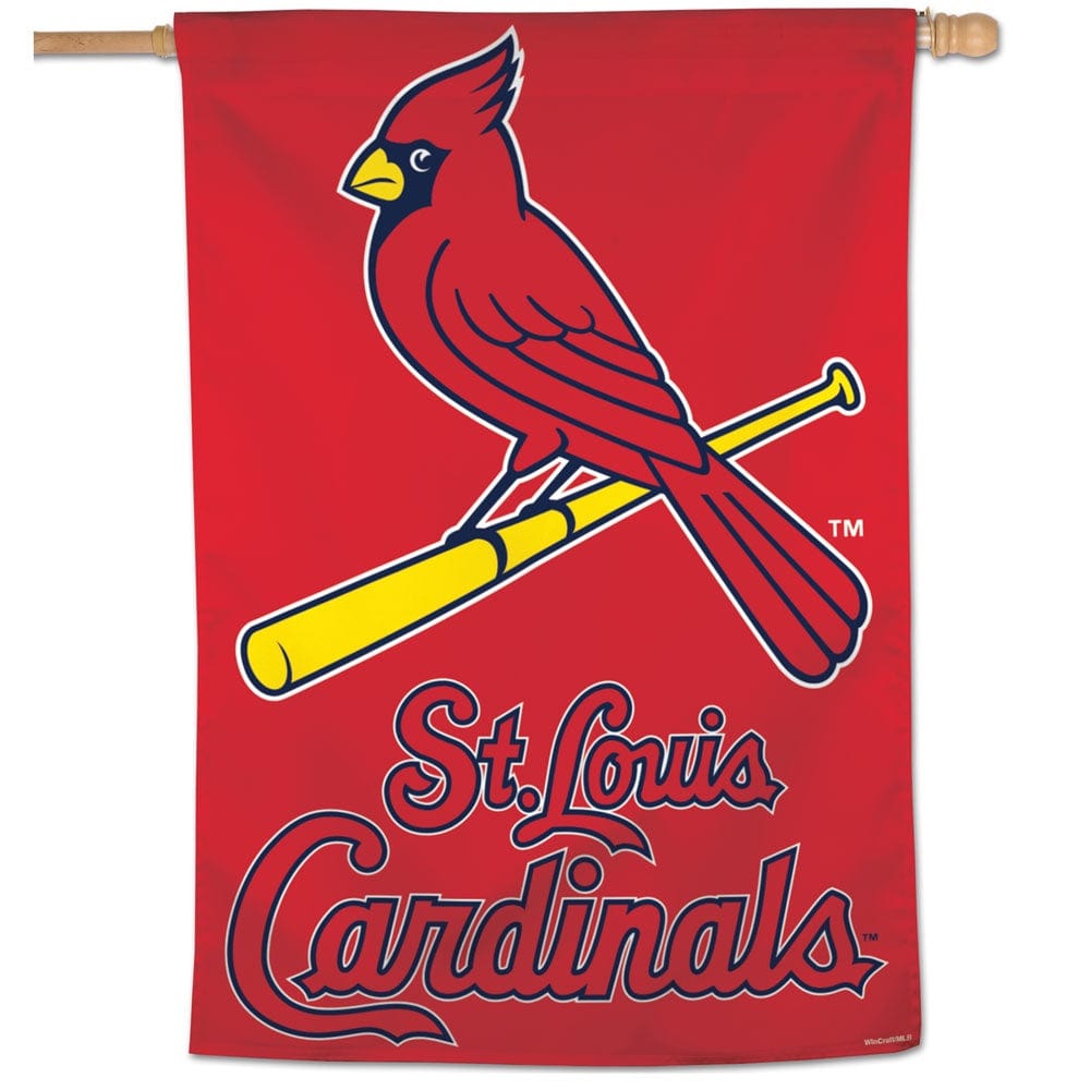 St Louis Cardinals Flag Batting Bird Logo Banner 43153120 Heartland Flags