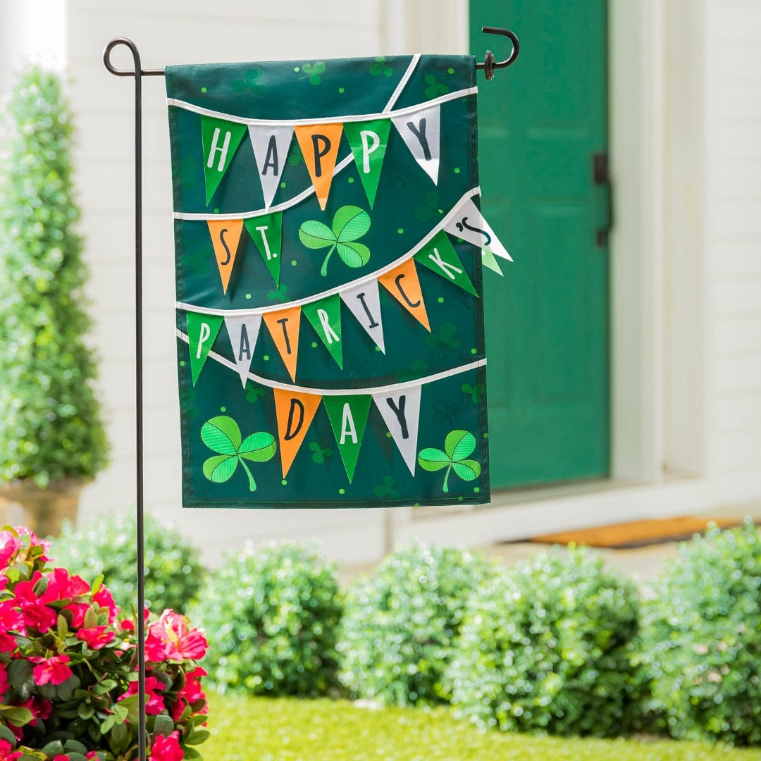 St Paddy's Day Banner Garden Flag 2 Sided Applique 169434 Heartland Flags