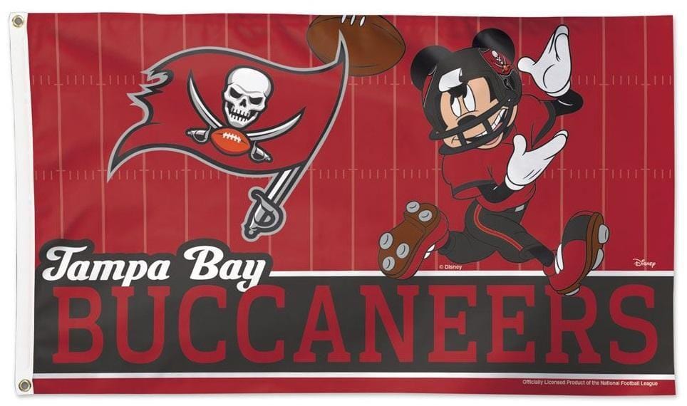 Tampa Bay Buccaneers Flag 3x5 Mickey Mouse Football 72739120 Heartland Flags