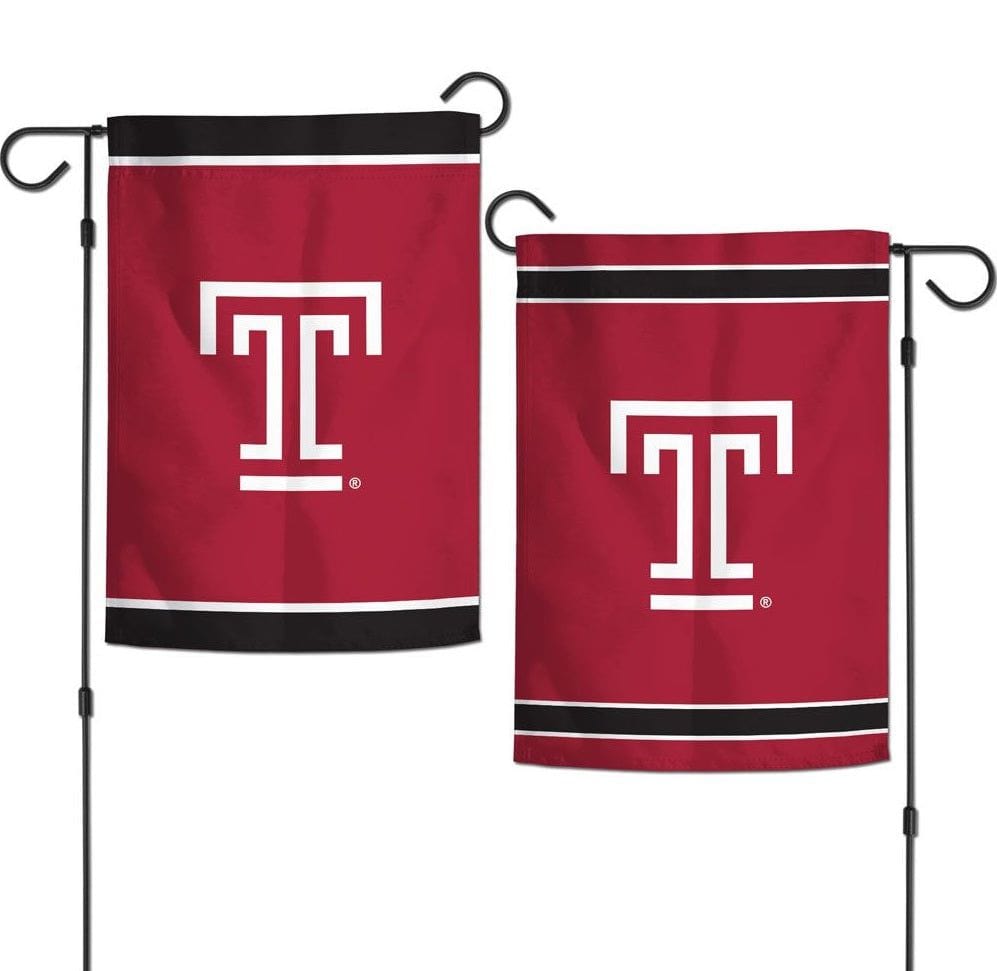 Temple University Garden Flag 2 Sided Logo 65123121 Heartland Flags