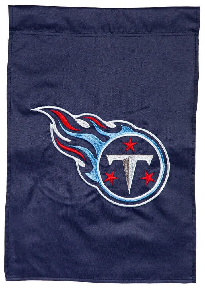 Tennessee Titans Garden Flag 2 Sided Applique Logo 16A3830 Heartland Flags