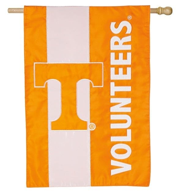 Tennessee Volunteers Flag 2 Sided Embellished Vols Applique House Banner 15SF955 Heartland Flags