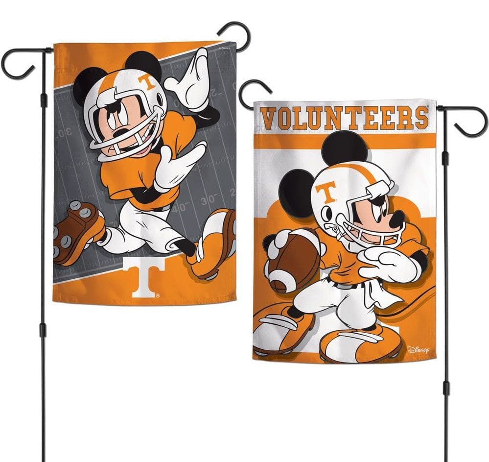 Tennessee Volunteers Garden Flag 2 Sided Mickey Mouse Disney 84204117 Heartland Flags