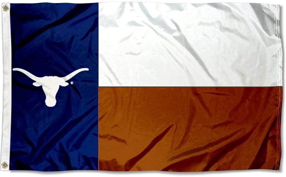 Texas Longhorns Flag State of Texas Applique Various Sizes 013030565 Heartland Flags
