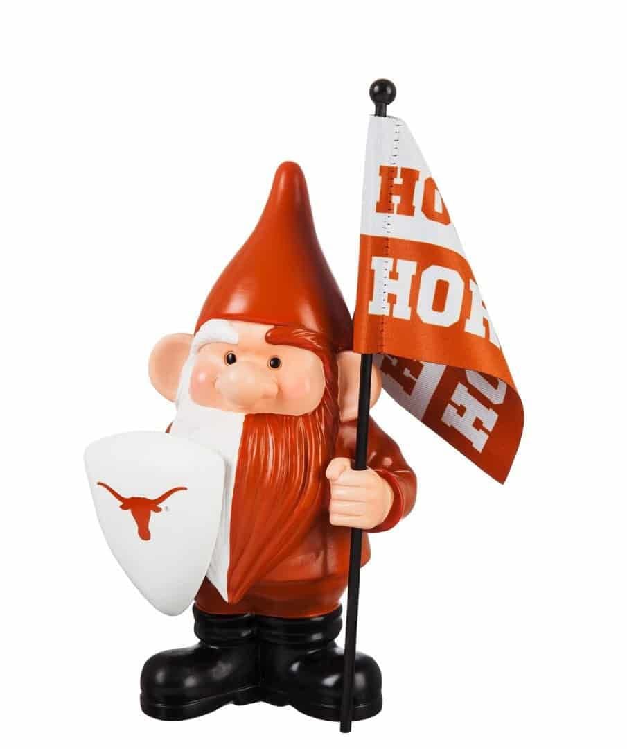 Texas Longhorns Gnome with Flag Hook Em Horns 54999FHG Heartland Flags