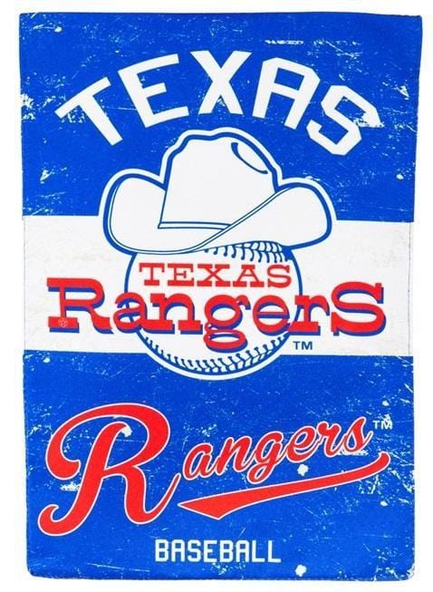 Texas Rangers Garden Flag 2 Sided Vintage Distressed Logo 14L4227VINT Heartland Flags