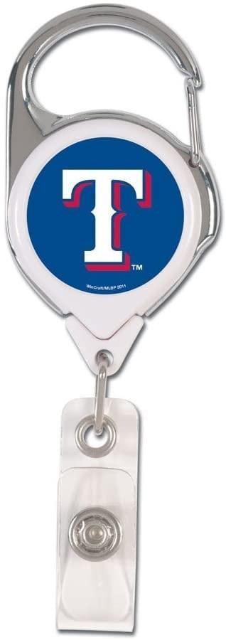 Texas Rangers Reel 2 Sided Domed Retractable ID Badge Holder 47027011 Heartland Flags